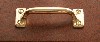 Hung Window Sash Bar Lift Handle Brass